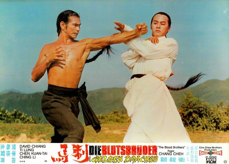 guts-and-uppercuts:  German lobby card set for “Blood Brothers”.
