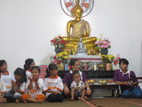 Images of folks: some children, Islamic boarding school students, Buddhist Sunday school students, m