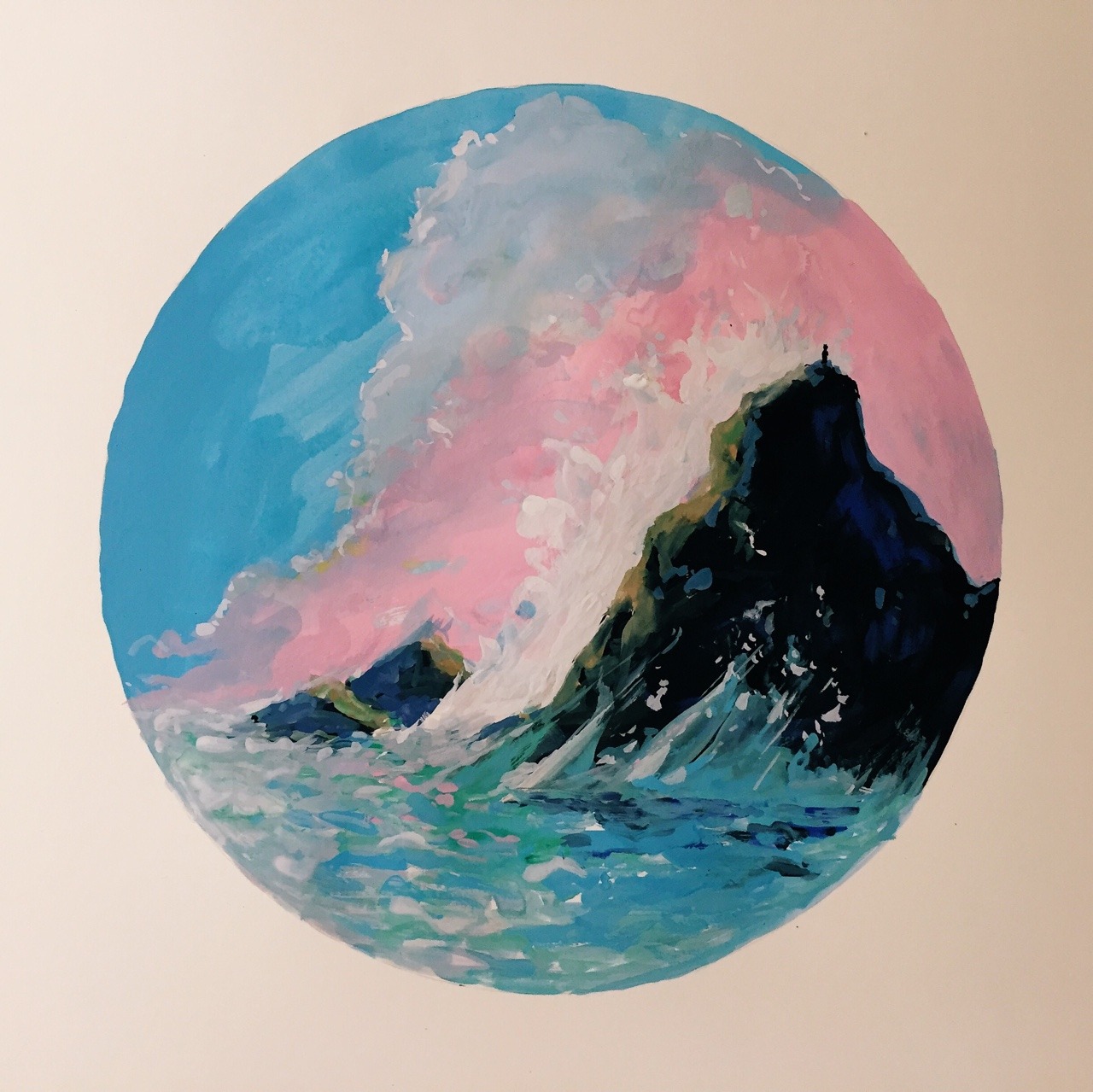 calebdraws: Woke up this morning and painted a commissioned piece for a friend of