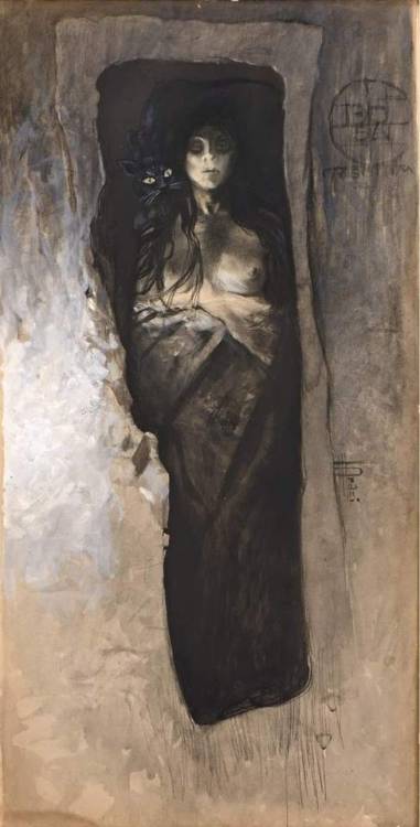 blackpaint20:Le Chat Noir by Manuel Orazi (1860-1934)