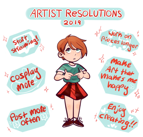 Art resolutions for 2019! It’s going to be a productive year!! What’s your resolutions?&