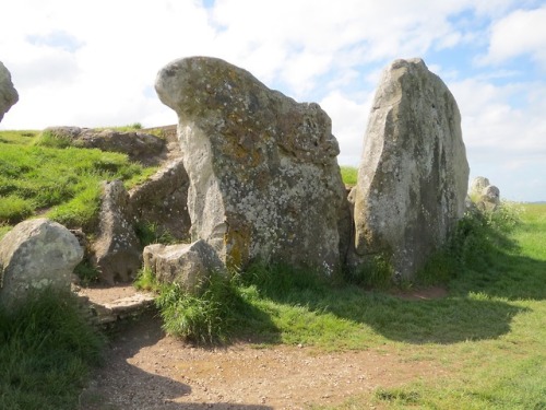 Some stones of West Kennet Long Barrow.