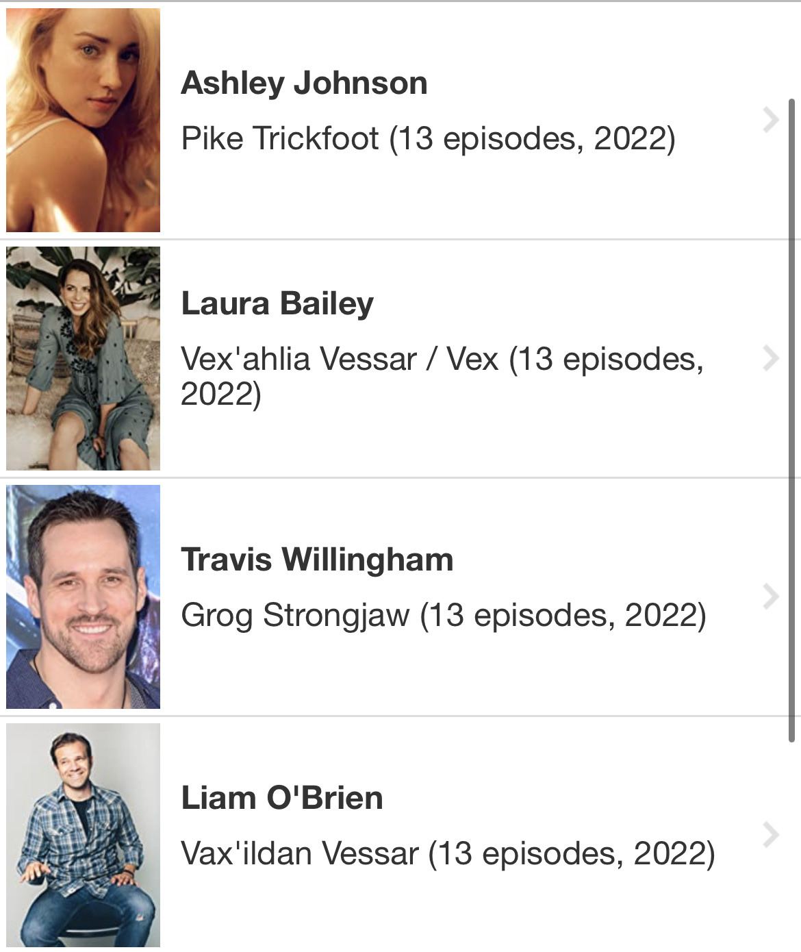 Aw Shit — the legend of vox machina IMDb page has headshots