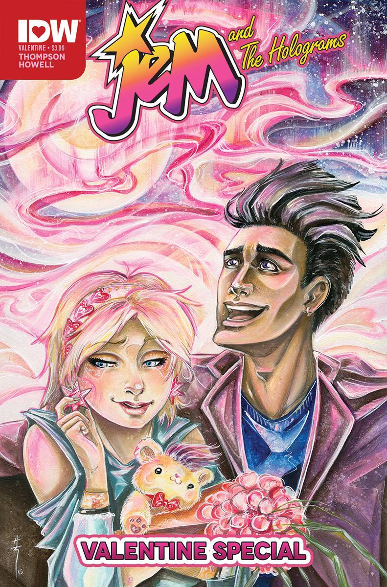 The Holograms and the Misfits kick off their joint musical tour! Could this be the beginning of a beautiful friendship? Find out in Jem & the Holograms Valentine’s Day Special, out tomorrow at Curious Comics!