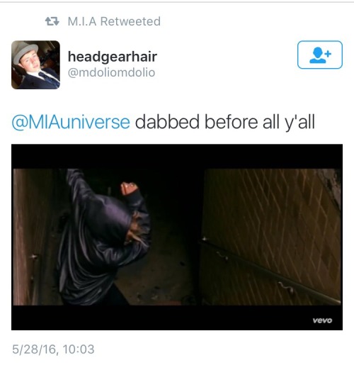 [Tweets by M.I.A:First tweet: “@MIAUniverse Well said MIA…had enough of fundamentalist separa