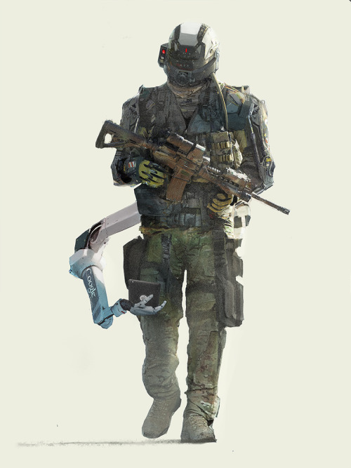 headlesssamurai:  soldier by Asahisuperdry 