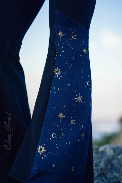 sosuperawesome:Celestial Bellbottoms, Dust Mask Hooded Top and DressElven Forest on Etsy