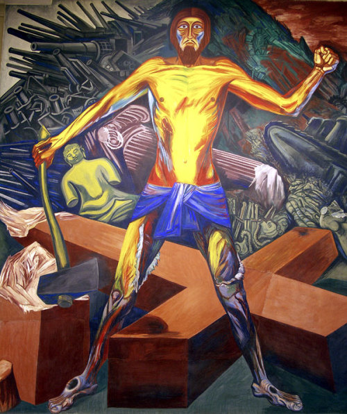 artist-orozco: Panel 19. Modern Migration of the Spirit - The Epic of American Civilization, 1934, J