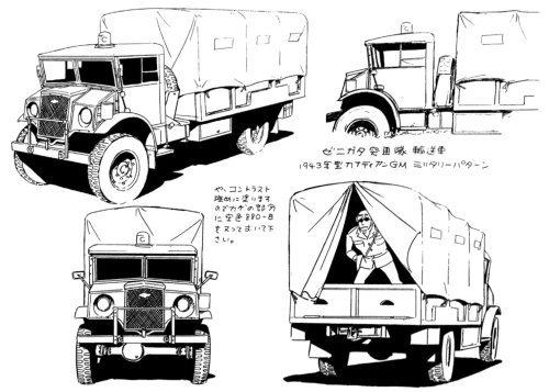 as-warm-as-choco: Model sheets of vehicles from Hayao Miyazaki’s first feature film Lupin III: