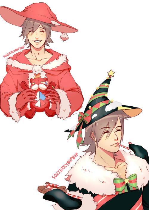 Festive Lemres redraw!! I love him so much!