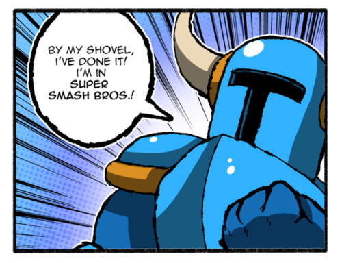 SSBU - Shovel Knight While I wish he was an actual fighter, I&rsquo;m happy he made it at least.Cong