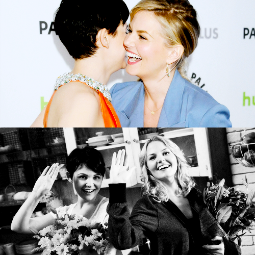 dailygoodwin:  “Jen and I used to get confused for each other, when we first started out in the business, and she was brunette and I had long hair. And we were confused for each other to the extent that we separately, having not made this agreement