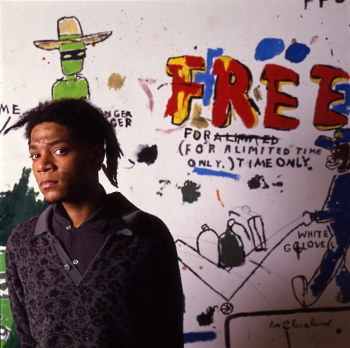 twixnmix:Jean-Michel Basquiat photographed by Tseng Kwong Chi, 1987.