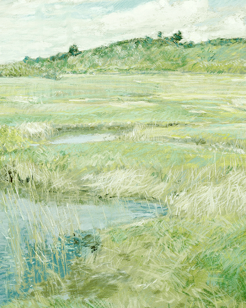arsantiquis:Childe Hassam - The Concord Meadow