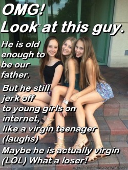 virgineunuch: tinyvirginloser: This is so true and so pathetic  My name is Maro-Ariel Virkkunen, i´m most pathetic pervert in world: i crave young teen girls but some girls castrated me many years ago and i will ever get pussy.I´m now 44 old virgin,foreve