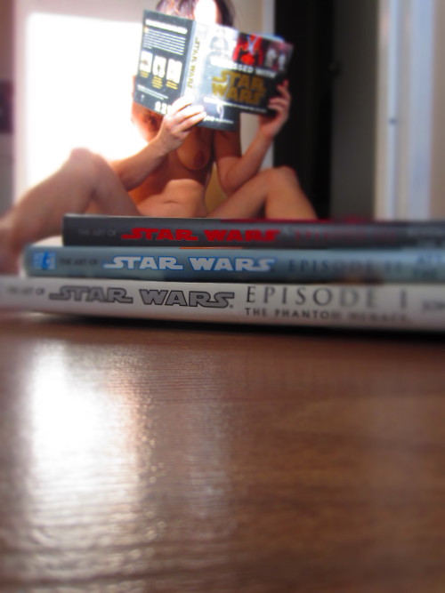 mypleasurealways:  lady-war-of-the-ring-stars:  What better than to procrastinate my morning away in a sunbeam with trivia and Star Wars illustration books….;) I’m such Rebel scum……  I couldn’t agree more.. With the procrastination part not