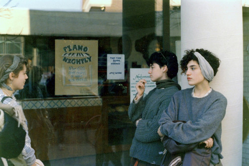 1900mm:Some Pretentious 80s Chicks  “Found this photo in a stack that I took while in college during the mid-late 80s. I have no idea who these bershon girls are or for that matter why I took the photo.” 