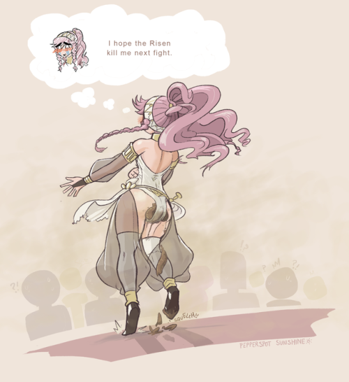 pepperspotsunshinefarts: Olivia from Fire Emblem: Awakening farting, sharting, pantypooping, and the