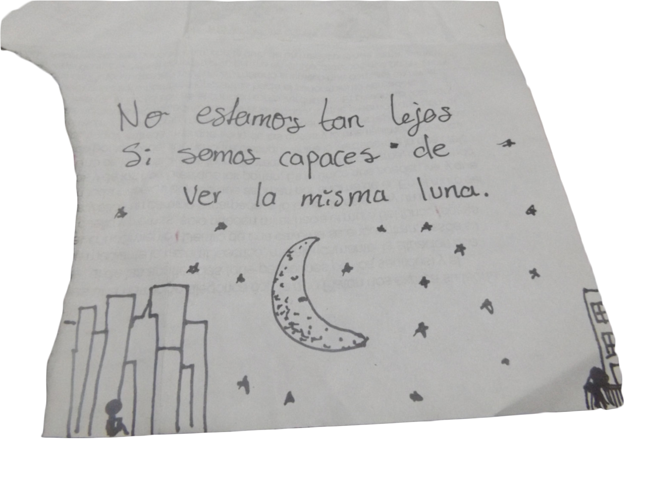 sinfonia-literaria:  -La frase es tuya, el garabato es mío.Pd: Te quiero muchísimo.