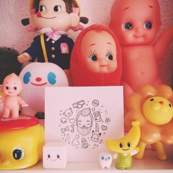 kawaii-factory:  @jota_gonzalez and friends. FELICIDADES 💖