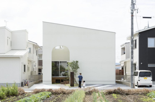 {Designed by Japanese firm ALTS Design Office, Otsu House is characterized by a series of arched wal