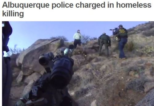 anarcho-bootyist: thinksquad: Two police officers in Albuquerque, New Mexico, will face charges for 