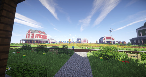 Pictures of my server’s spawn city: Shadowville Follow for more Minecraft!