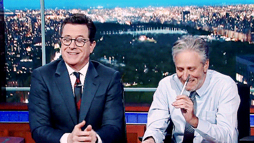 What You Cant See Off Camera Is Jon Started Laughing First. And Then Im Weak. As Much As I Want To Make