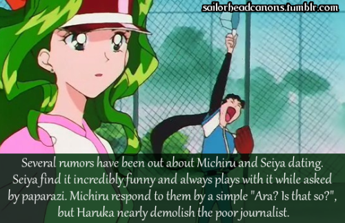  Several rumors have been out about Michiru and Seiya dating. Seiya find it incredibly funny and alw