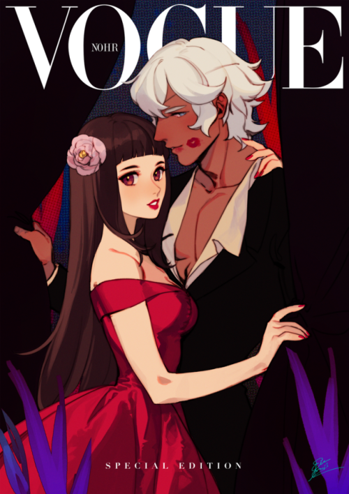 Commissioned artwork! ^p^  I had a lot of fun with this one. Faux magazine covers are so nice t