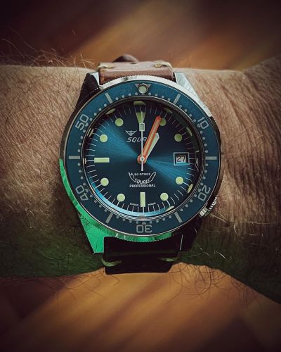 Instagram Repost
oris.fanatic  Wearing the Squale 1521 50 Atmos today. I just love the case on this one! [ #squalewatch #monsoonalgear #divewatch #watch #toolwatch ]