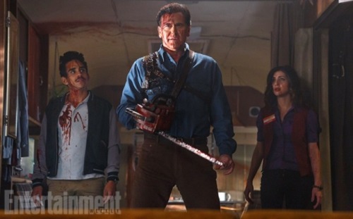 The first official photo from Ash Vs. Evil Dead. Please tell me you are all as excited as I am for t