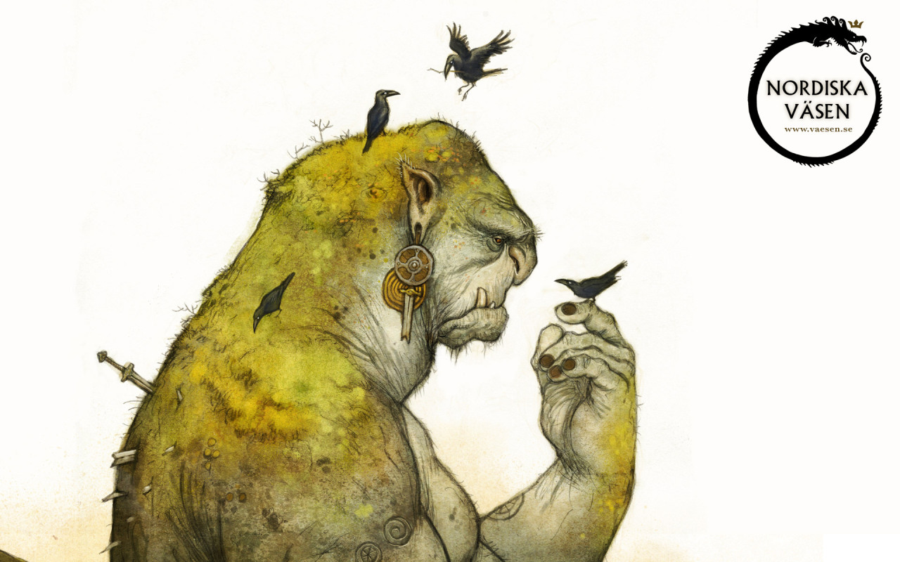 korblabyss:  hedendom:  Nordiska VäsenBeautiful Illustrations by Johan Egerkrans