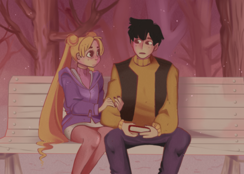 Sailor moon screenshot redraw.this is from Sailor moon S movie: Hearts on Ice