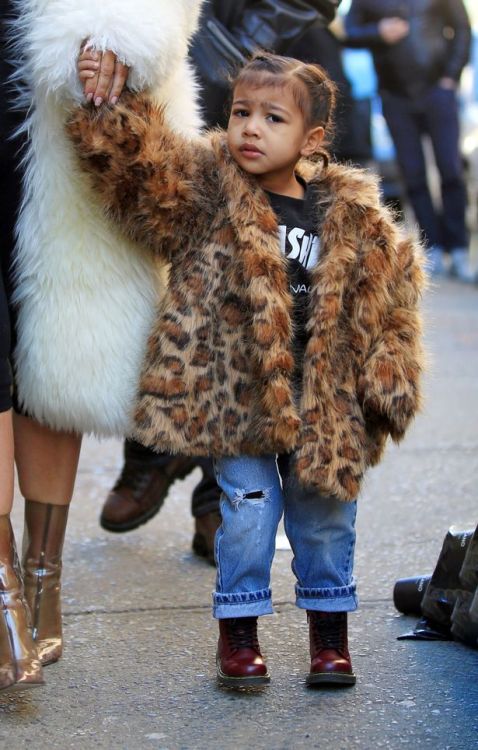kuwkimye:  Kim & North out in NYC - February porn pictures