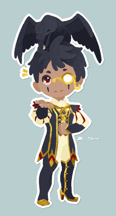tdino: It was Theron and Helios’ birthday yesterday, but I was KO’d the whole day_(:3」∠)_ Abner is @camalilium‘s 