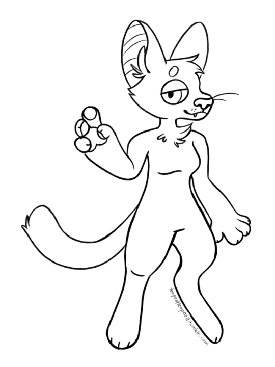 photo Free To Use Furry Art Base Cat dizzy izzy art i wanted to try my