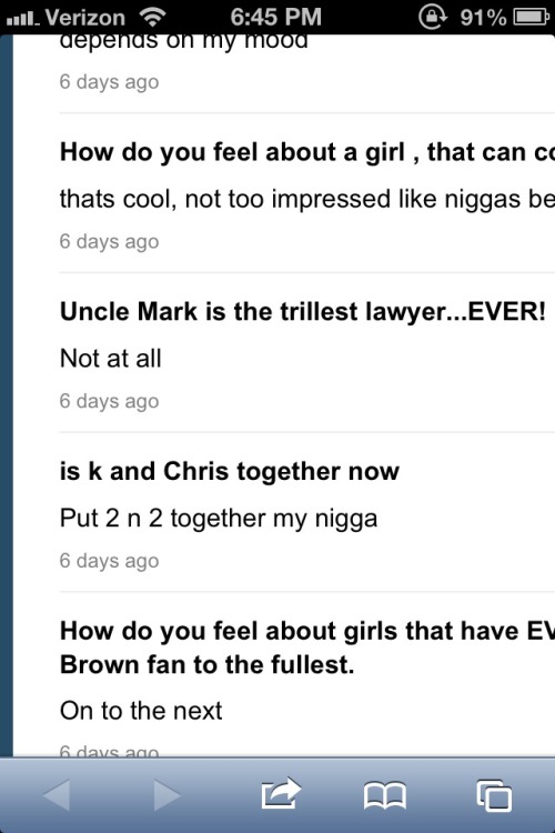 This is Austin’s ask FM. So you think Chrae is back together or nah?