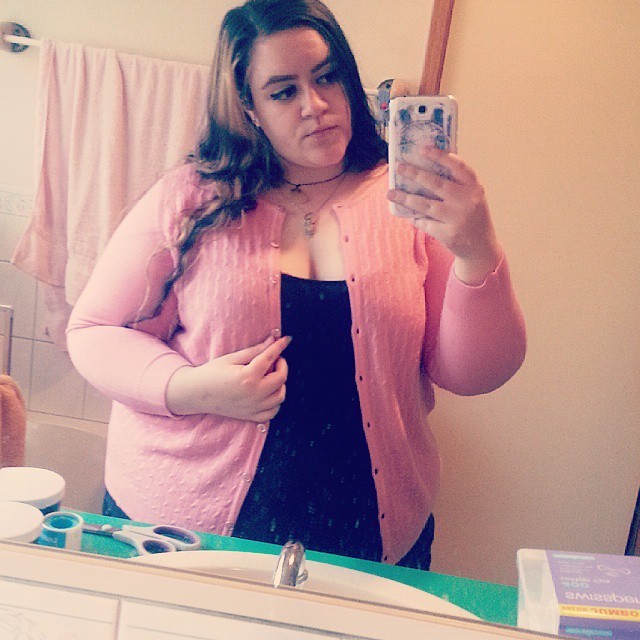 Serving you Waspy realness.  #newcardi #iallneediswhitepearls #plussize  #fatsion