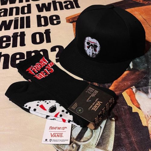 New @vans #fridaythe13th merch from @drifthouseskate#vans #vanshorror #vanshouseofterror #houseoft