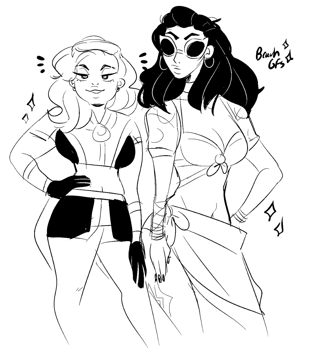 sakuraa:doodles of the new skins i love them so much aa