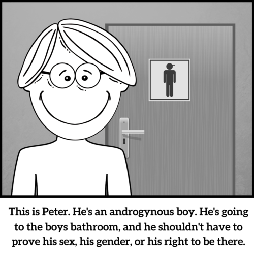 sexedplus:Bathrooms should be a safe and comfortable place for all. Don’t harass or attacks trans or