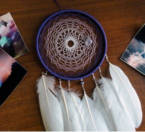 dreamcatchersbyshea: -What is this?-  This dreamcatcher was made with inspiration of a beautiful cry