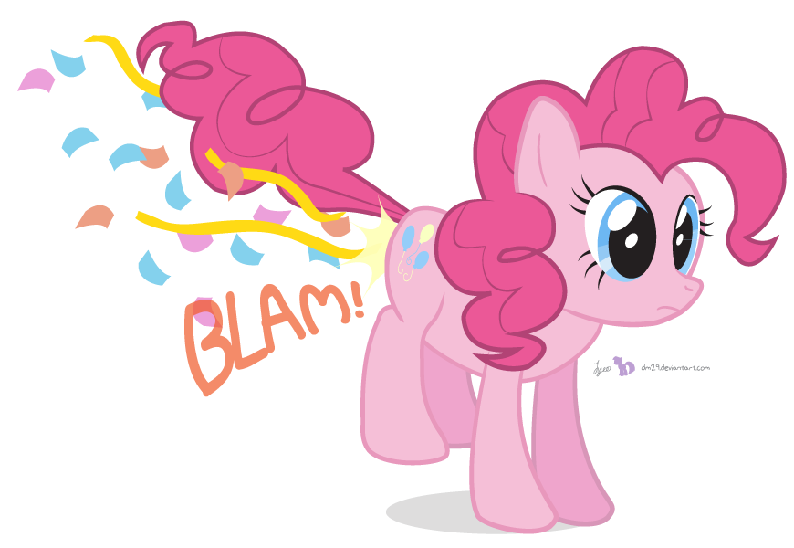 judacris:  Party CannonNo more beans for Pinkie Pie. Repurposed vector. A by-product