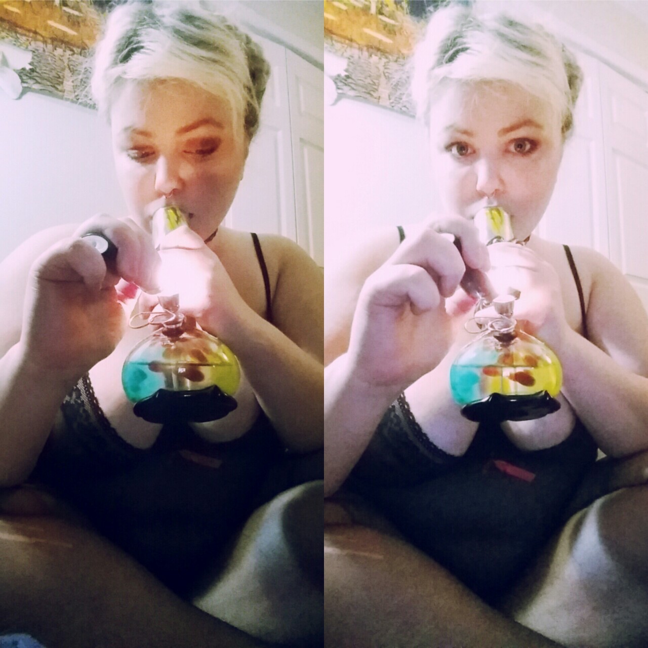 le-acid-kitteh:  Decided I might as well post one of these gratuitous bong pics!!
