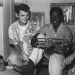 replicated-archive:chet baker with miles davis and rolf ericson in los angeles c. 1952