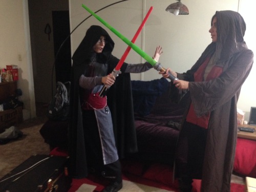 paradife-loft: somebody let a Jedi into my living room (it was me. the Jedi is @ameliarating. I&rsqu