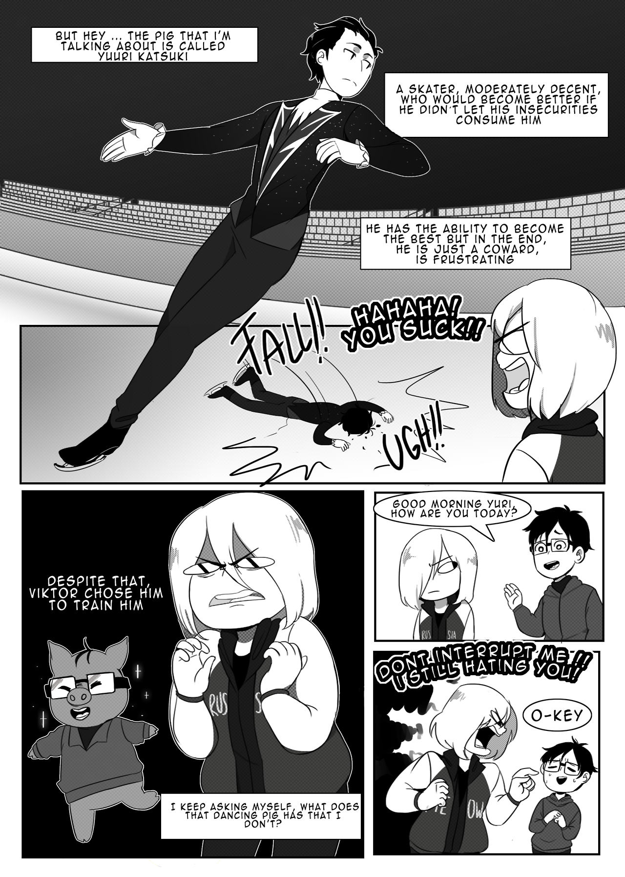 malengilblog: Yuri on ice parody, completed  This was part of a yuri on ice Fanbook