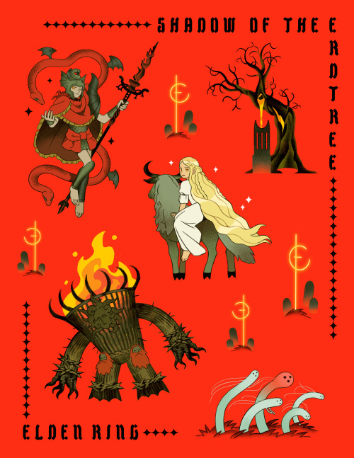 Elden Ring Sticker Sheet For San Diego Comic Con!