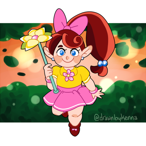  Some fanart of Lip from Panel de Pon! The characters and backgrounds and music in this game are all